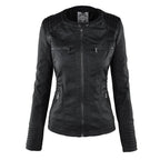 Elegante Damen-Lederjacke mit Kapuze – Modern & Stylisch