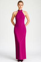 Women’s Flowing Halter Neck Maxi Dress