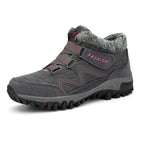 Women's Winter Boots with Warm Lining & Non-Slip Sole | Perfect for Cold Winter Days - Gray Pink