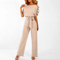 Women's Belted Elegant Jumpsuit