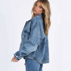 Relaxed Oversized Women's Vintage Denim Jacket