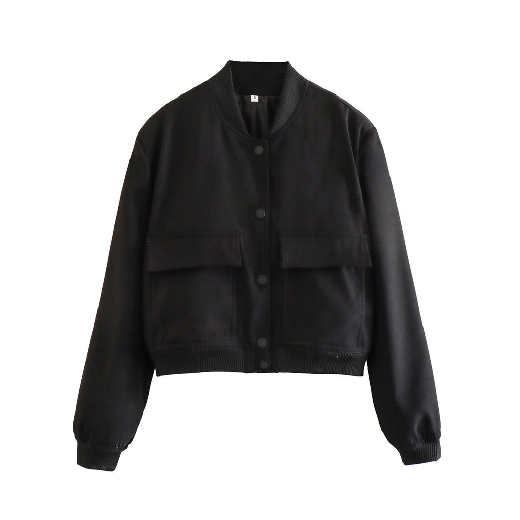 Relaxed High-Neck  Women's Bomber Jacket
