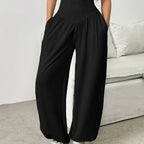 Women's Relaxed Wide-Leg Trousers