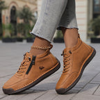 Women's Sneakers with Wide Toe Box and Supportive Sole - Brown