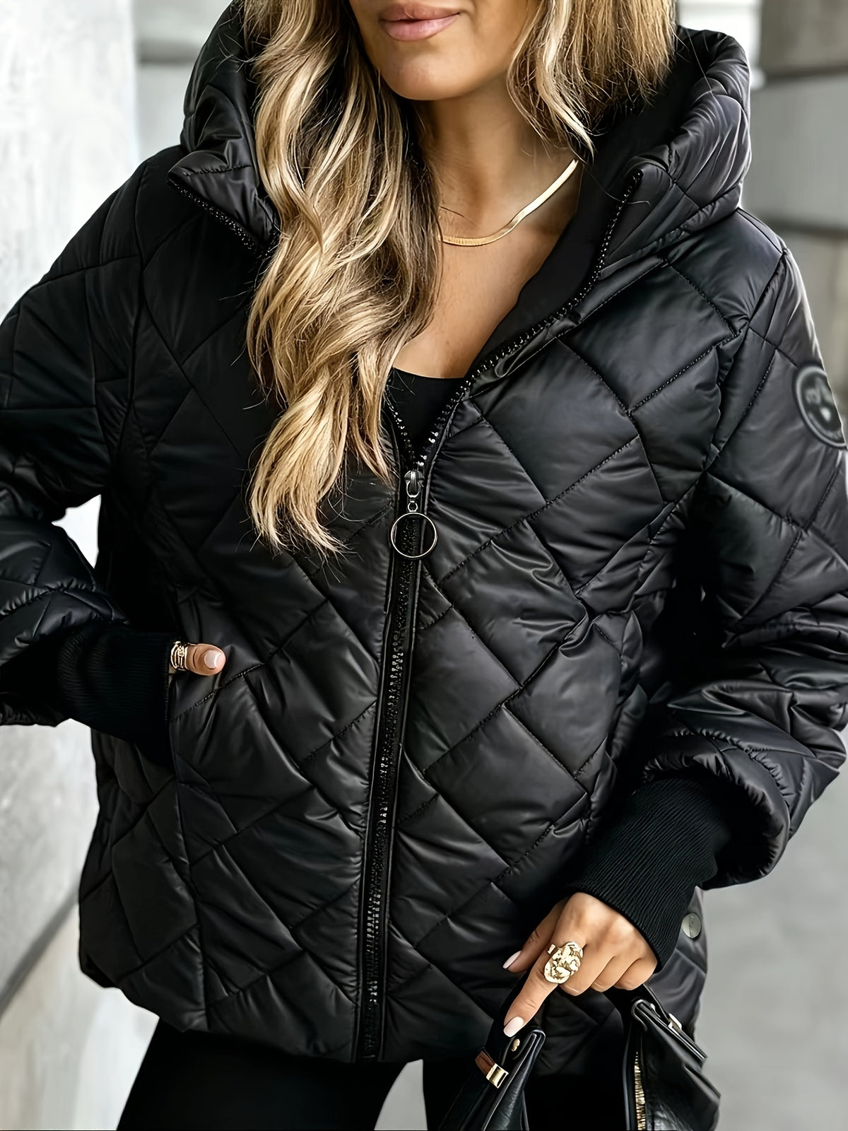 Women’s Quilted Hooded Jacket