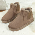 Damen Winter Stiefeletten mit dicker Sohle Warme Plateau Anti-Rutsch-Schneestiefel für den Alltag
