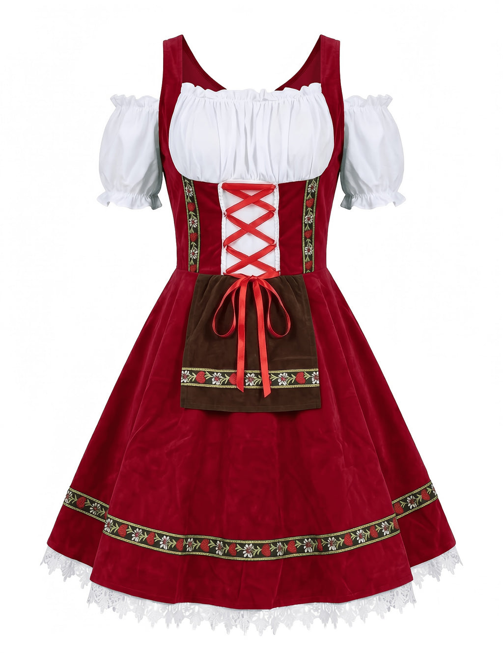 Damen Oktoberfest Dirndl – Traditionelle bayerische Tracht, deutsches Partykostüm