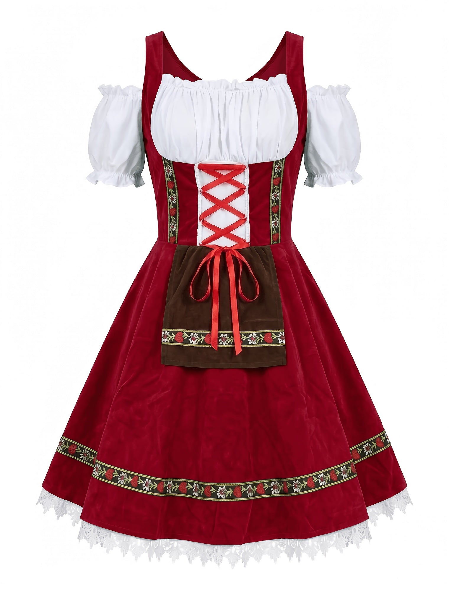 Damen Oktoberfest Dirndl – Traditionelle bayerische Tracht, deutsches Partykostüm