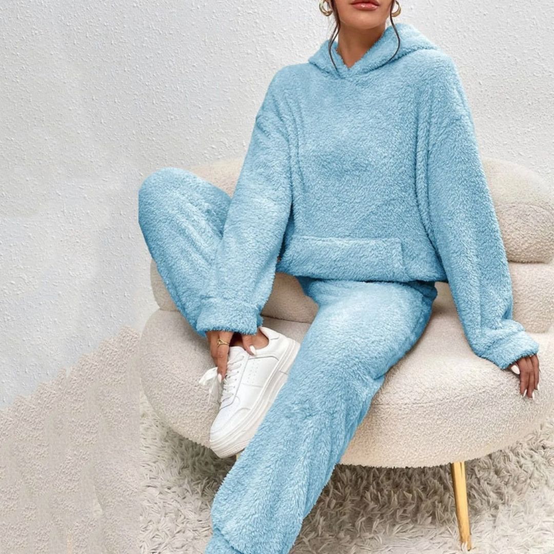 Women's Cozy Hooded Loungewear Set