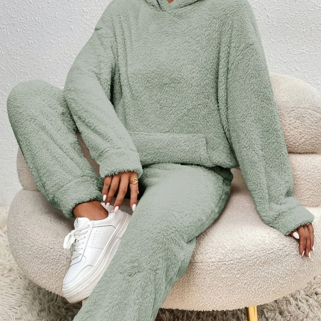 Women's Cozy Hooded Loungewear Set