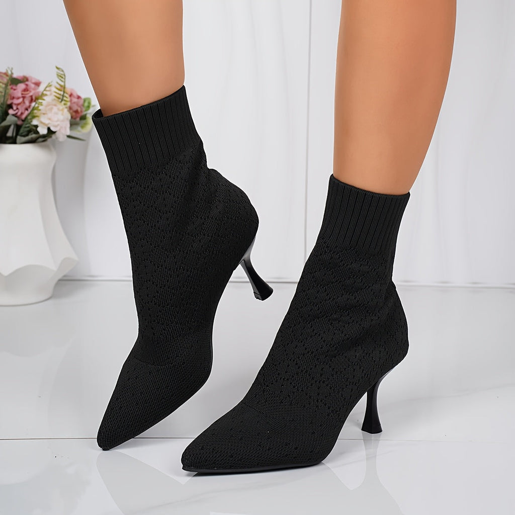 Women's Pointed-Toe Heeled Ankle Boots