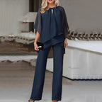 Elegant Two Piece Set Women's Cape Top