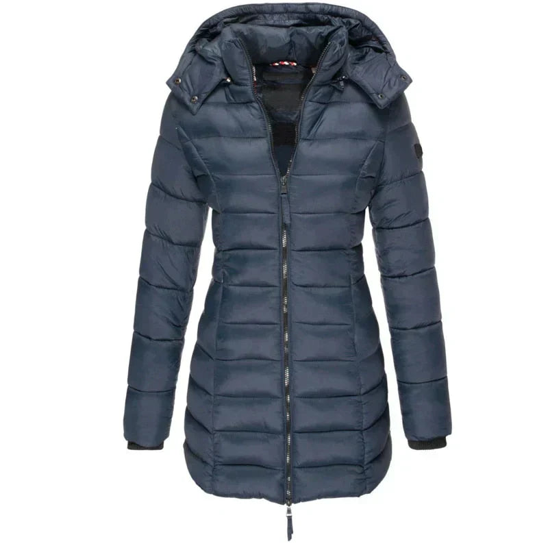Ashby - Water-Resistant Quilted Winter Puffer Jacket - Blue