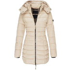Ashby - Water-Resistant Quilted Winter Puffer Jacket - Khaki