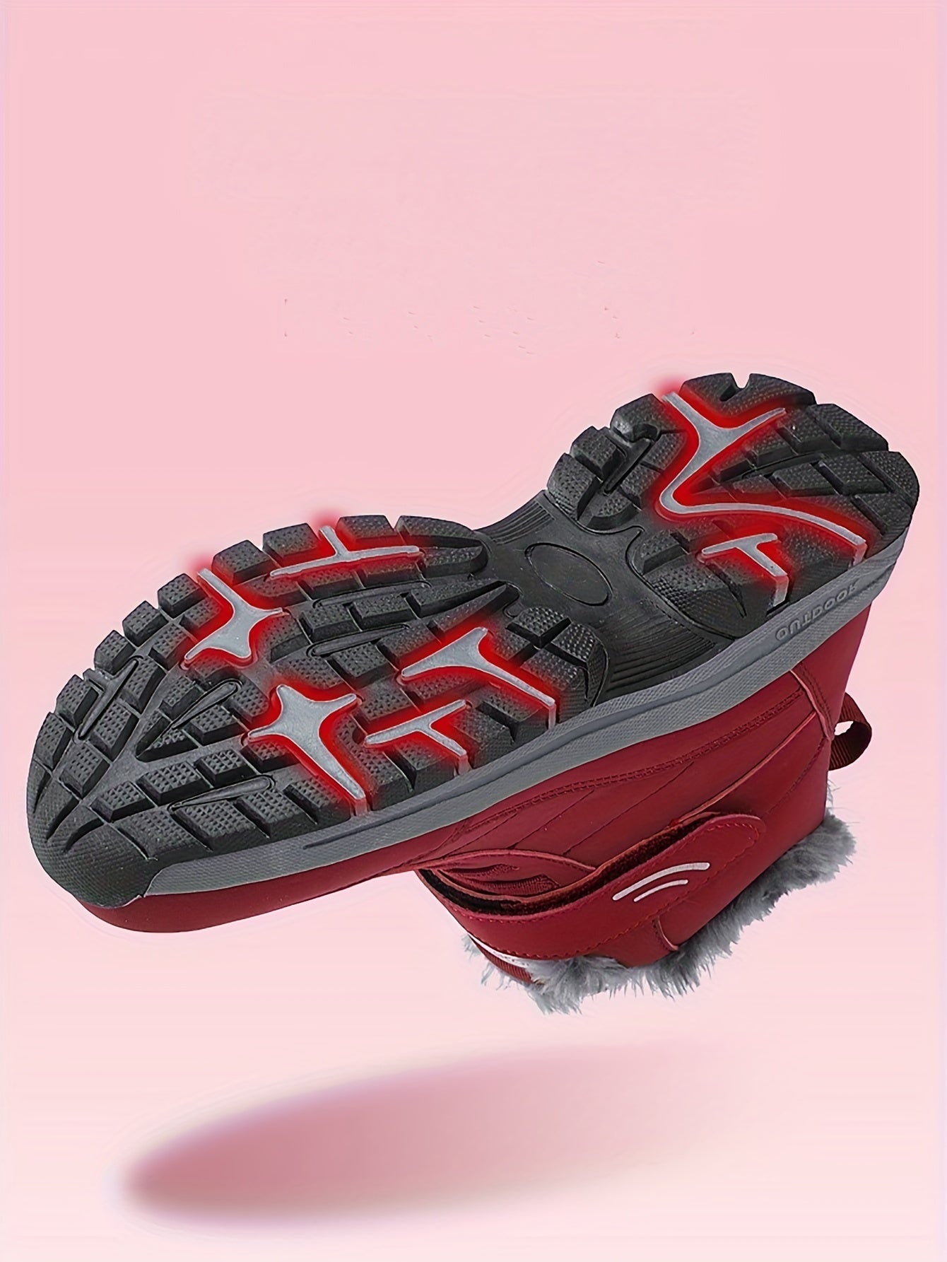 Damen warme Schneestiefel, rutschfeste, hohe Winter-Wanderstiefel mit weichem Futter für Outdoor