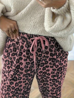 Damen Leopard-Kordhose in Langform | Damenbekleidung
