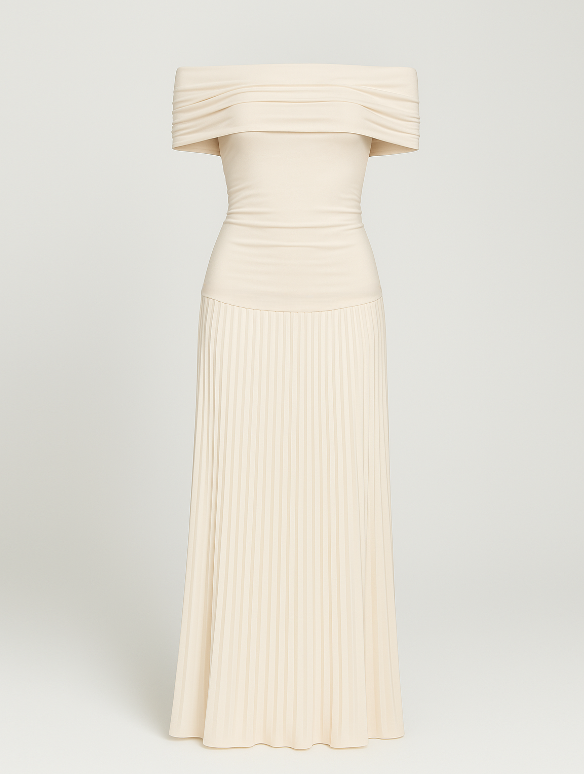 Plissiertes Maxikleid für Damen für Hochzeitsgäste & festliche Anlässe