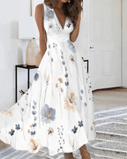 Women's Floral V-neck dress
