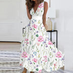Women's Floral V-neck dress