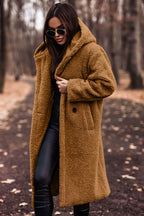 Klassischer langer Wintermantel für Damen