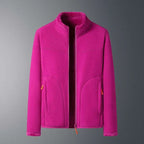 Damenmode einfarbig warme Jacke, Herbst/Winter bequeme Wendejacke