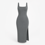 Nahtloses Bodycon-Kleid mit atmungsaktivem Netzfutter Curvay