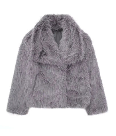 Warm Winter Jacket with Hood and Side Pockets | Perfect for Cold Winter Months - Gray