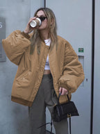 Oversized women's bomber jacket – Casual & Trendy