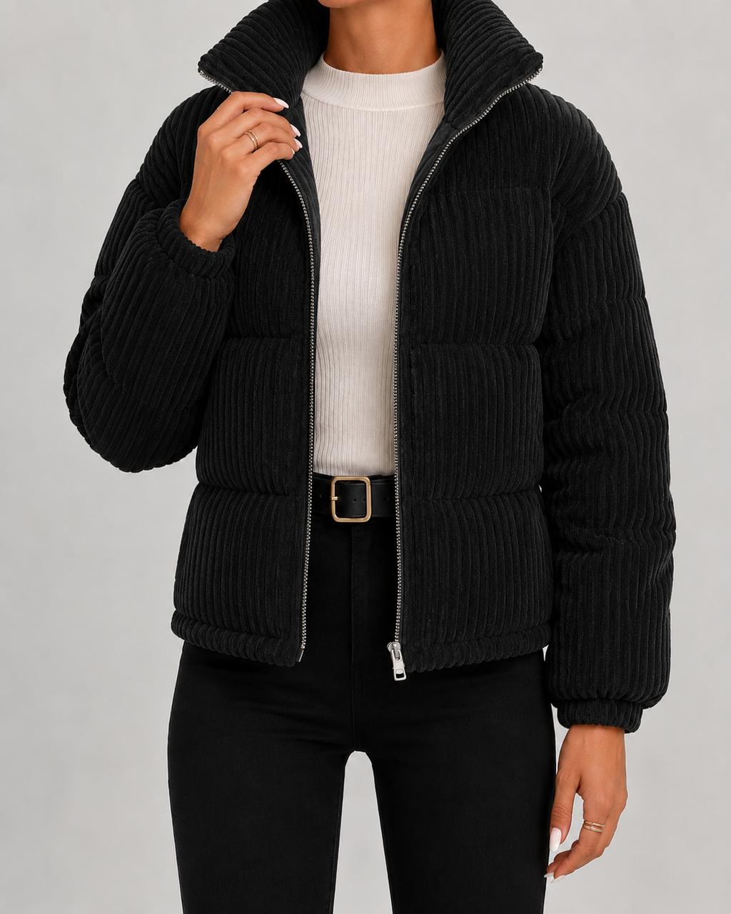 Damen-Steppjacke aus Cord