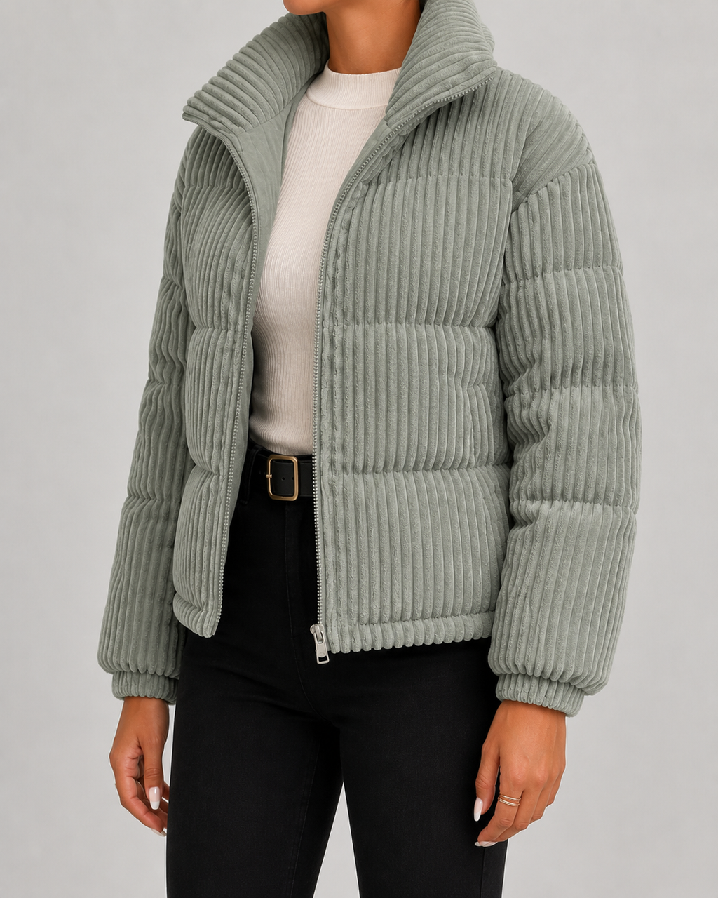 Damen-Steppjacke aus Cord