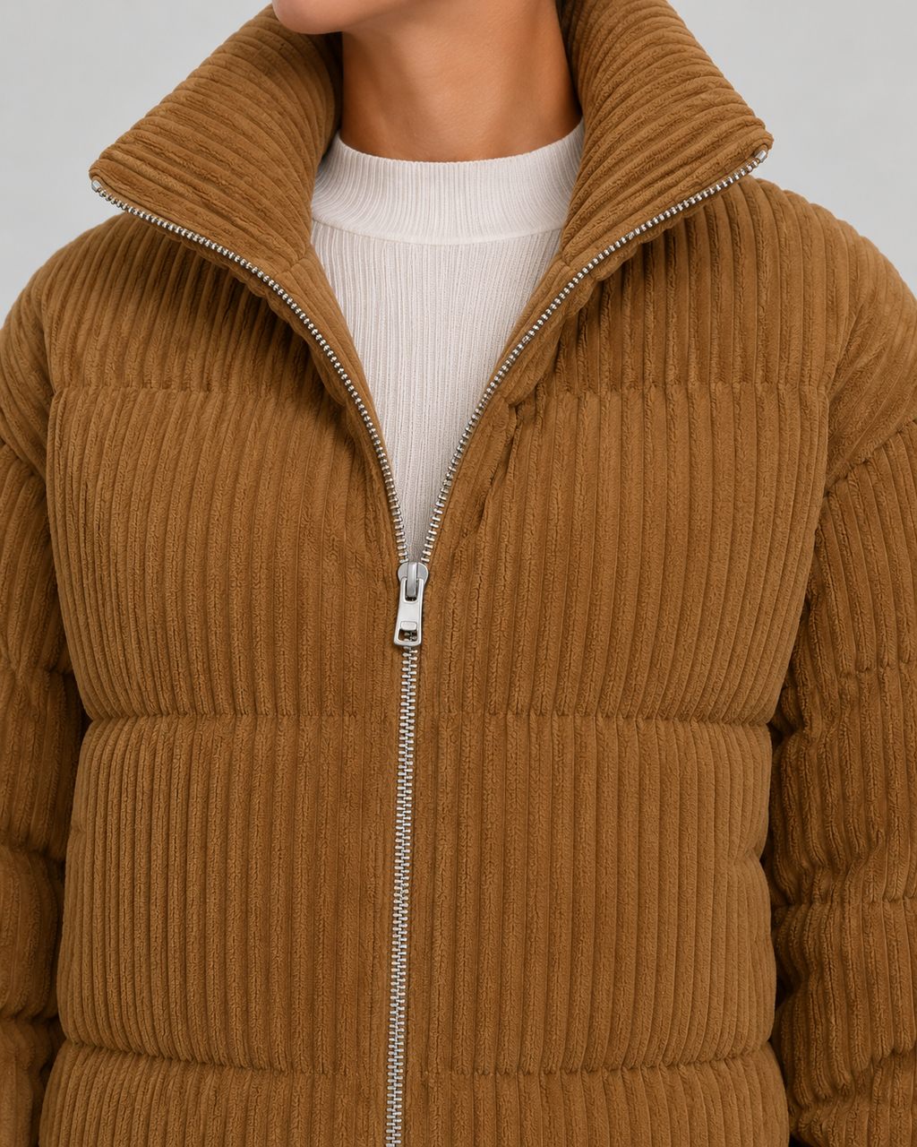 Damen-Steppjacke aus Cord