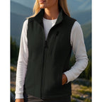 Fleece-Weste mit Reißverschluss und Stehkragen für Damen
