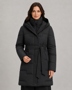 Women's Longline Belted Puffer Parka