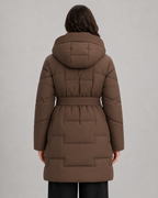 Women's Longline Belted Puffer Parka