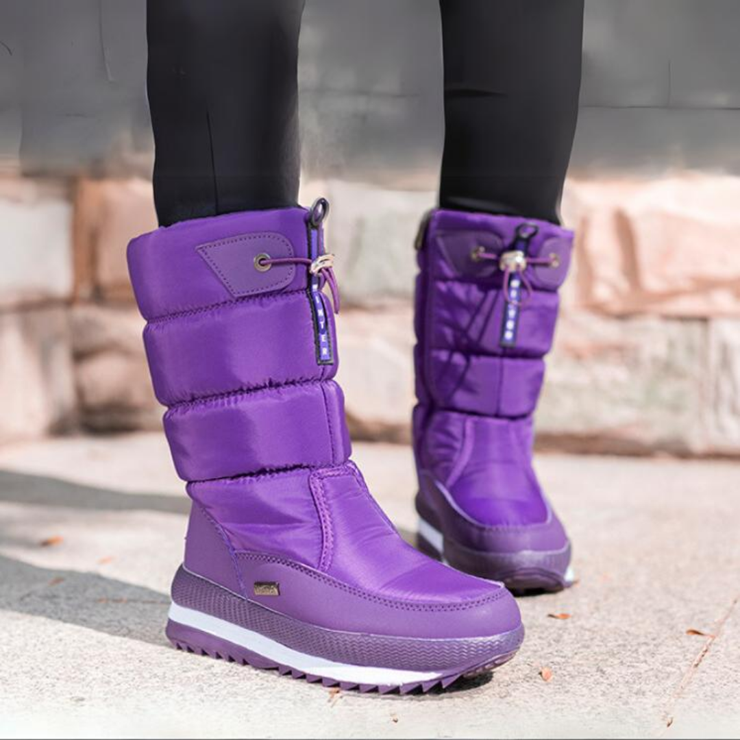 Waterproof snow boots with zipper for Women
