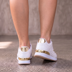 Women's Plaid Lace-Up Sneakers