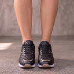Women's Plaid Lace-Up Sneakers