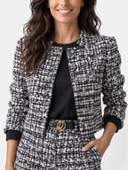 Women’s Checked Wide-Leg Trouser Set