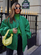 Oversized women's bomber jacket – Casual & Trendy