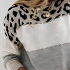 Women’s Leopard Print Sweater: Trendy Look with Casual Comfort