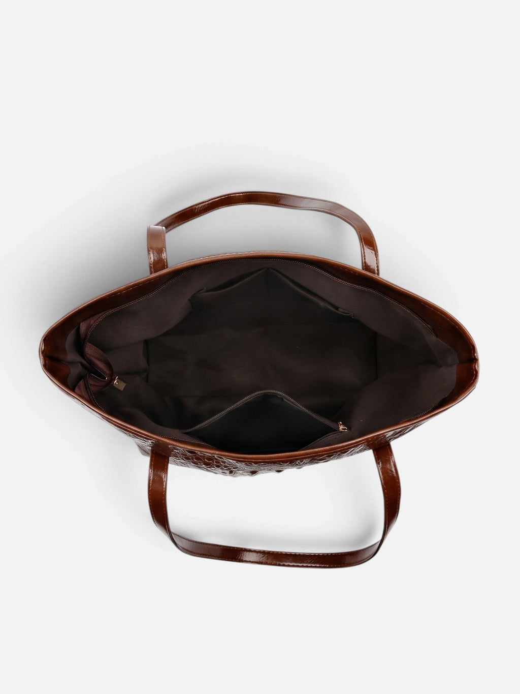Women's Croc-Effect Tote Bag, Shoulder Bag