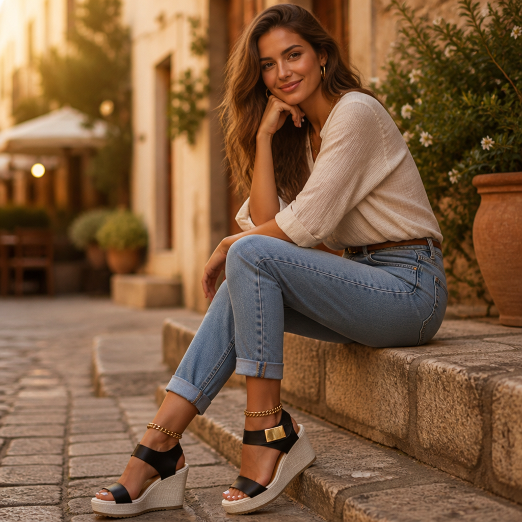 Women's Orthopedic Wedge Sandals | Comfortable Arch Support Sandals