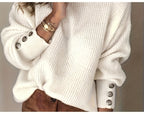 Lässiger, vielseitiger Damen-Rollkragenpullover für Herbst und Winter