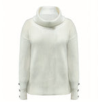 Lässiger, vielseitiger Damen-Rollkragenpullover für Herbst und Winter