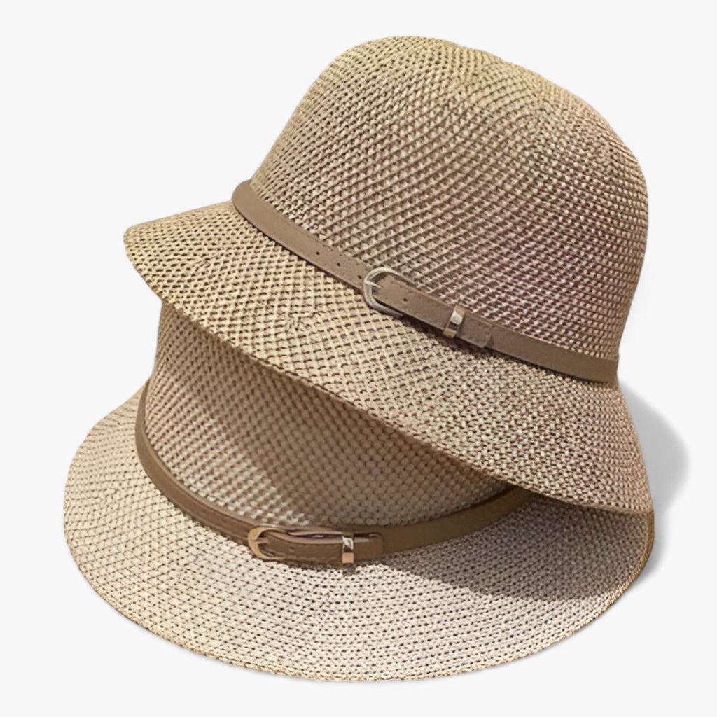 Elegantes Leinen-Sonnenhut mit UV-Schutz