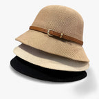 Elegantes Leinen-Sonnenhut mit UV-Schutz