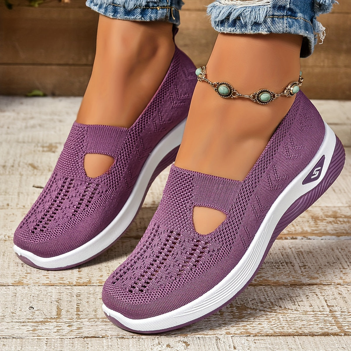 Bequeme Schuhe mit Dämpfung Rutschfest, atmungsaktiv, leicht, ideal für den Herbst