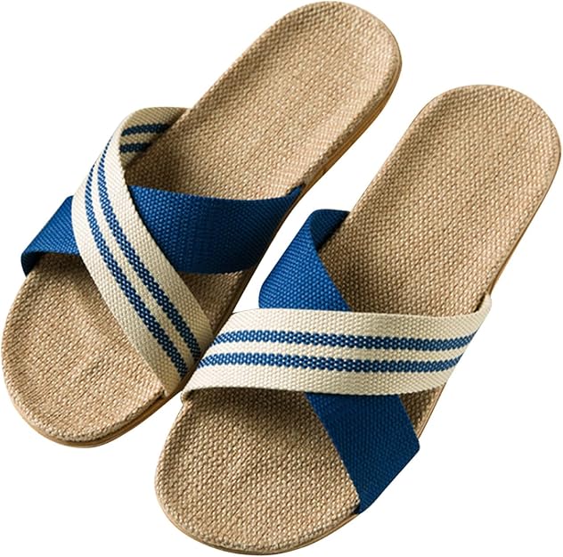 Bequeme Sandalen für Damen mit roten Kreuzriemen | Lässige Sandalen