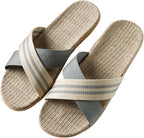 Bequeme Sandalen für Damen mit roten Kreuzriemen | Lässige Sandalen