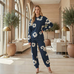 Boho Blumen-Freizeit-Set | Weiche Freizeitkleidung